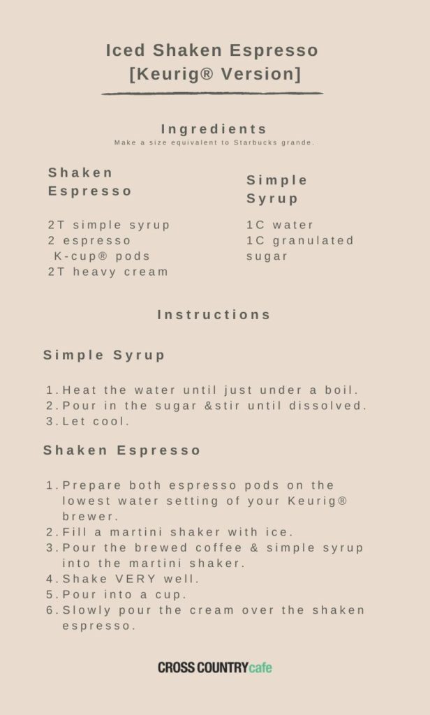 iced shaken espresso recipe