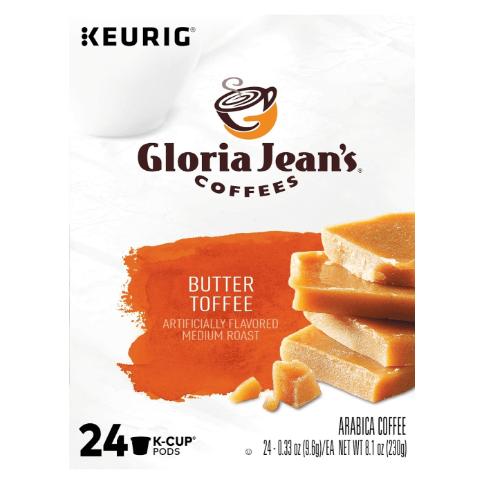 butter toffee k cups box front