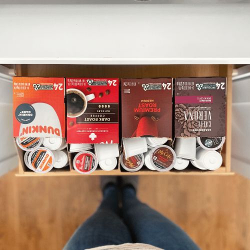 kcups in kitchen cupboard