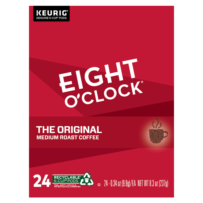 k cup coffee eight o clock original box front