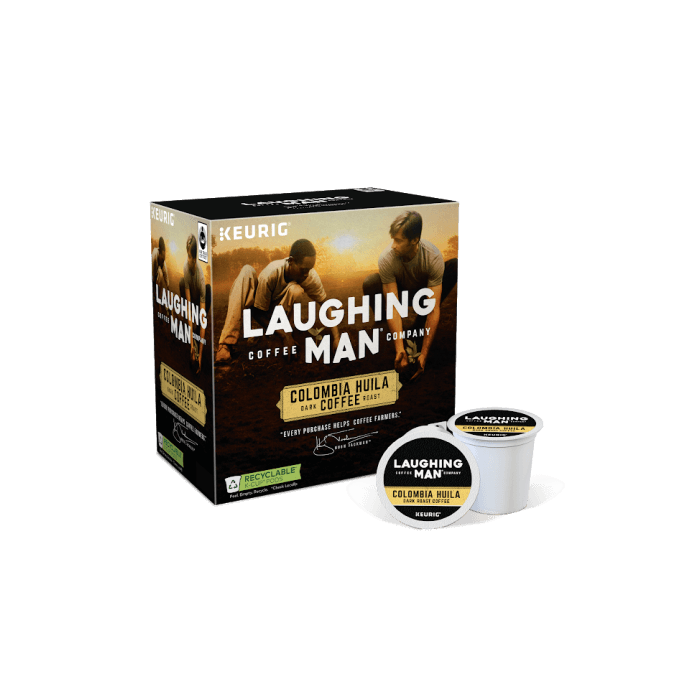 Laughing Man Colombia Huila K cups box angle
