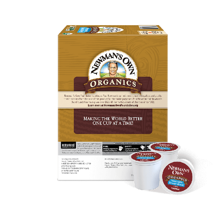 Newmans Own Special Blend Organic Kcups box side