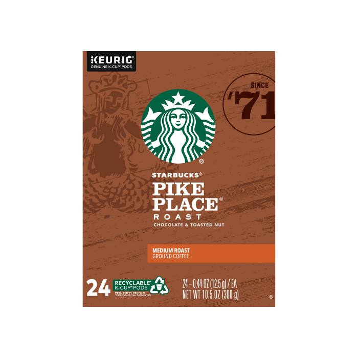 pike place coffee pods box front