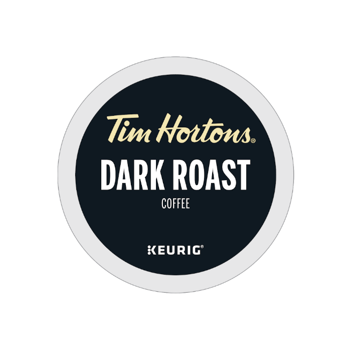 Tim Hortons Dark Roast Kcups lid