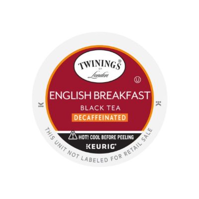 twinings decaf english breakfast tea k-cups lids