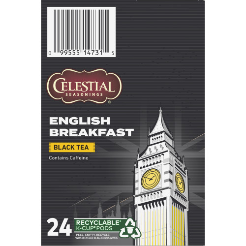 Celestial Seasonings English Breakfast K-Cup® Tea box side