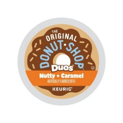 Donut Shop Duos Nutty + Caramel lid