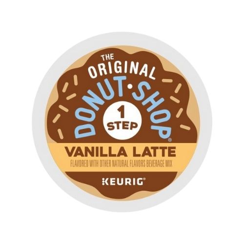Donut Shop vanilla latte kcups lid