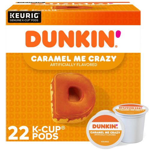 Dunkin Caramel Me Crazy kcups box front