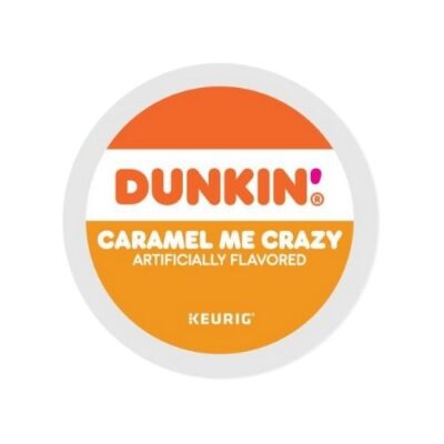 dunkin caramel me crazy kcups lid